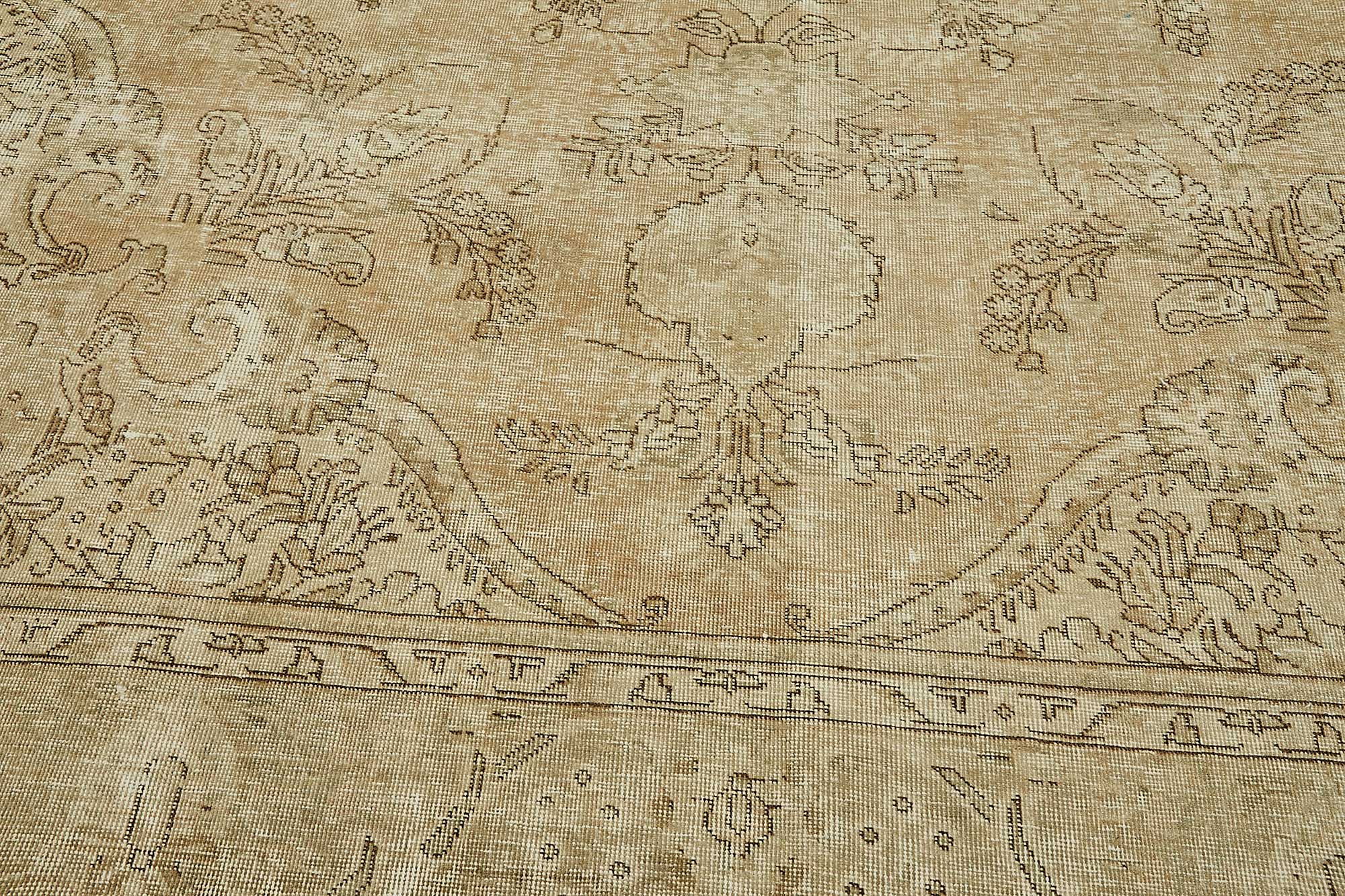 9x13 Beige Vintage Large Area Rug - 49728