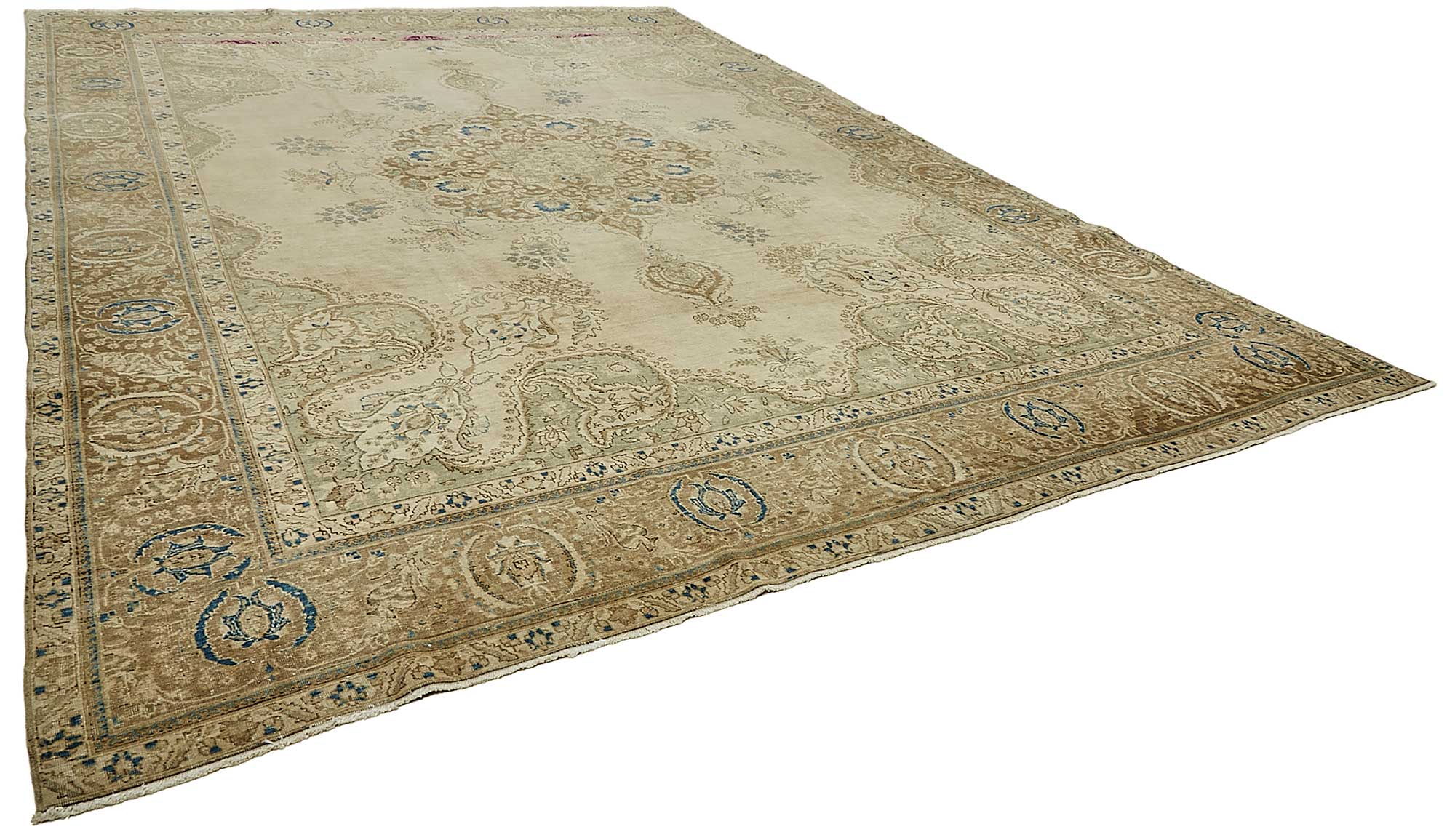 12x17 Beige Vintage Large Area Rug - 49729