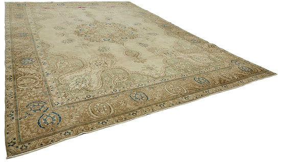 12x17 Beige Vintage Large Area Rug - 49729