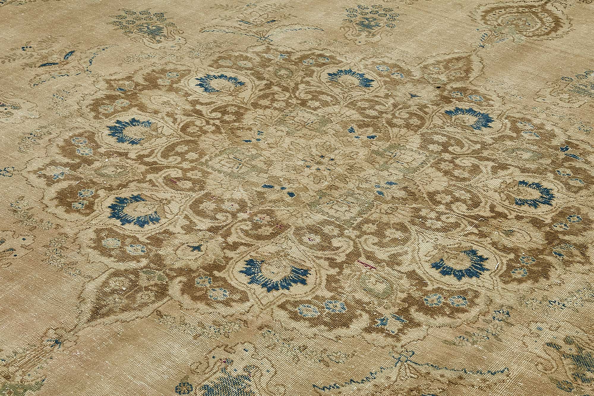12x17 Beige Vintage Large Area Rug - 49729