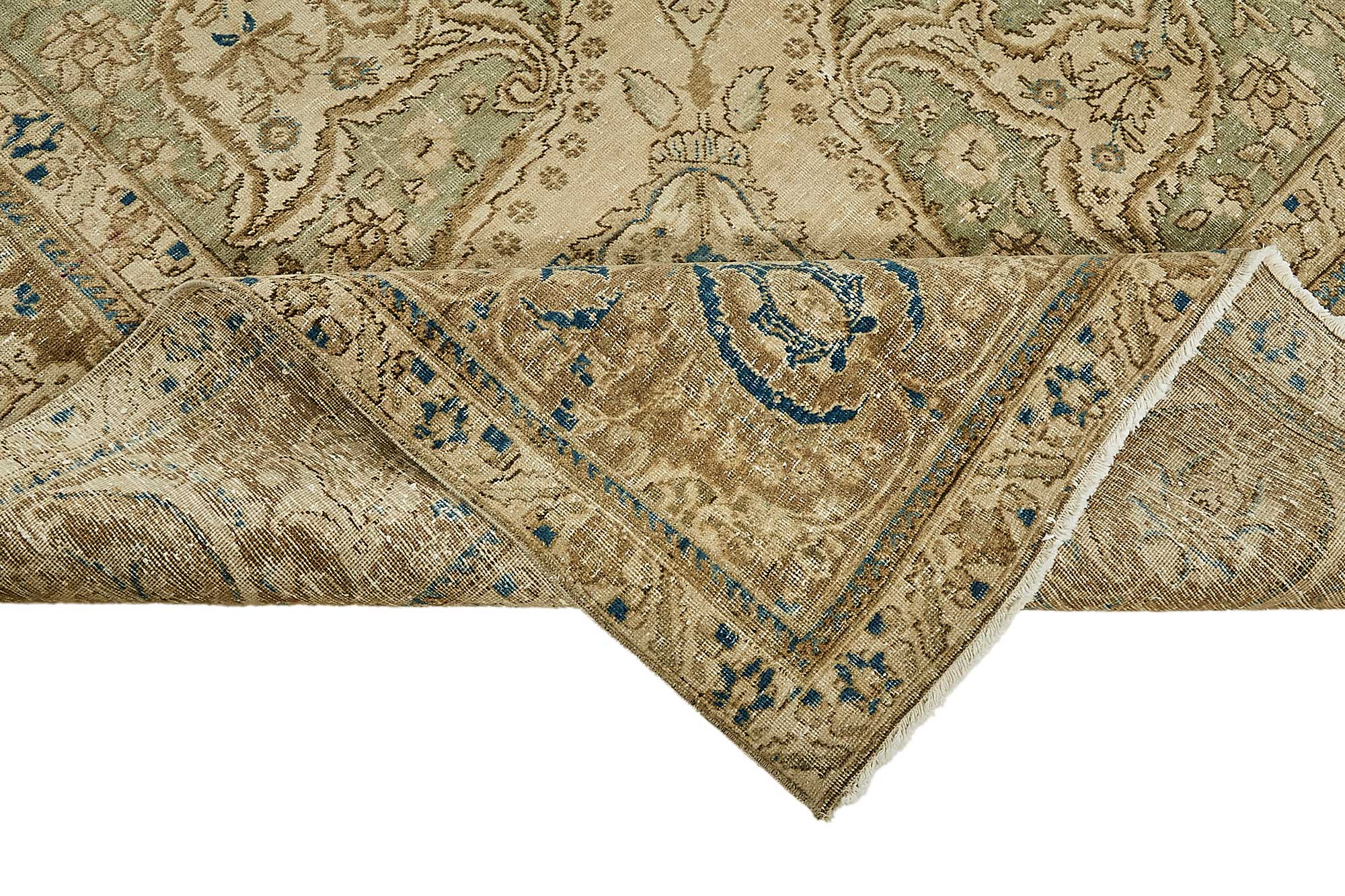 12x17 Beige Vintage Large Area Rug - 49729