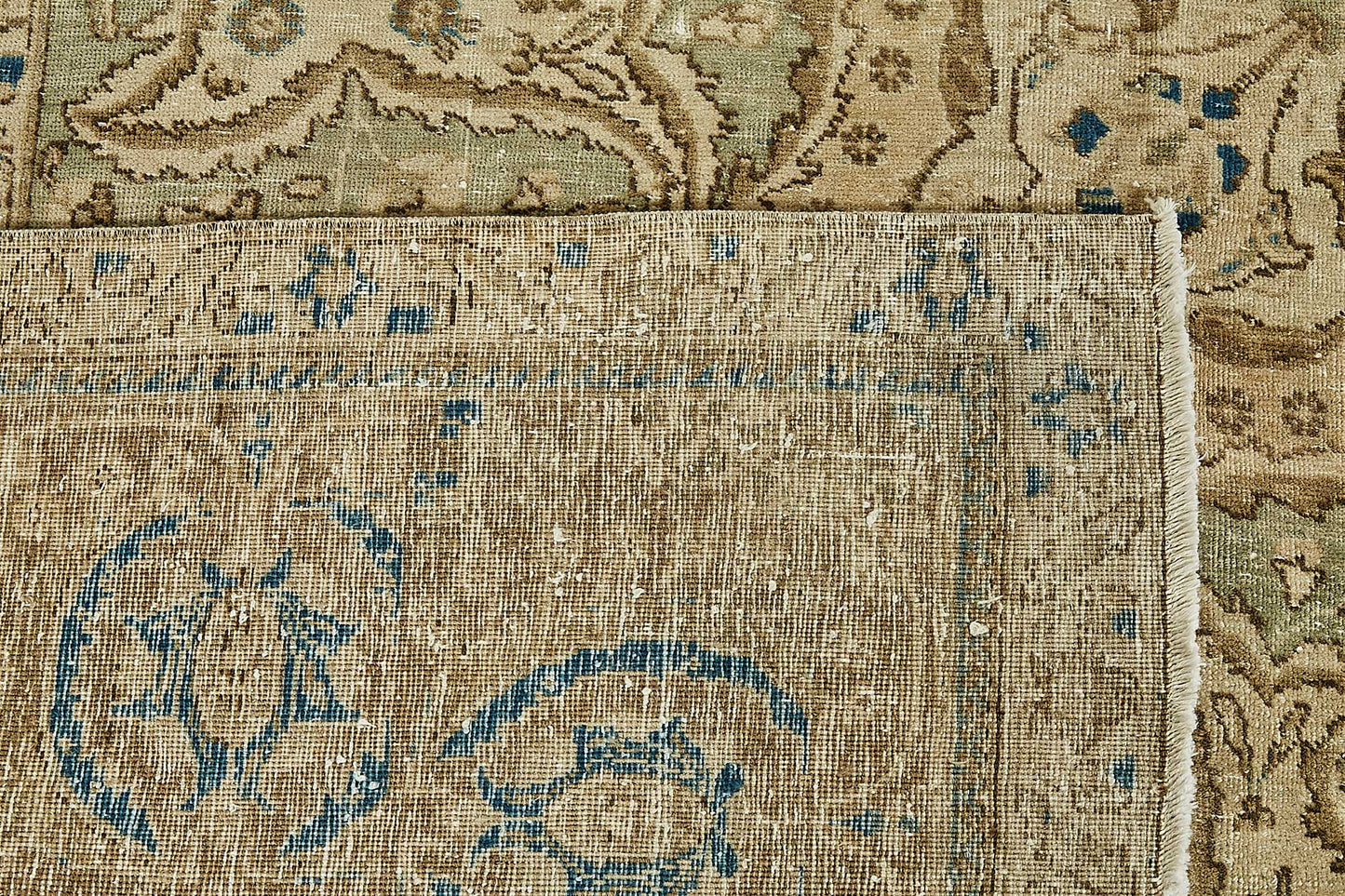 12x17 Beige Vintage Large Area Rug - 49729