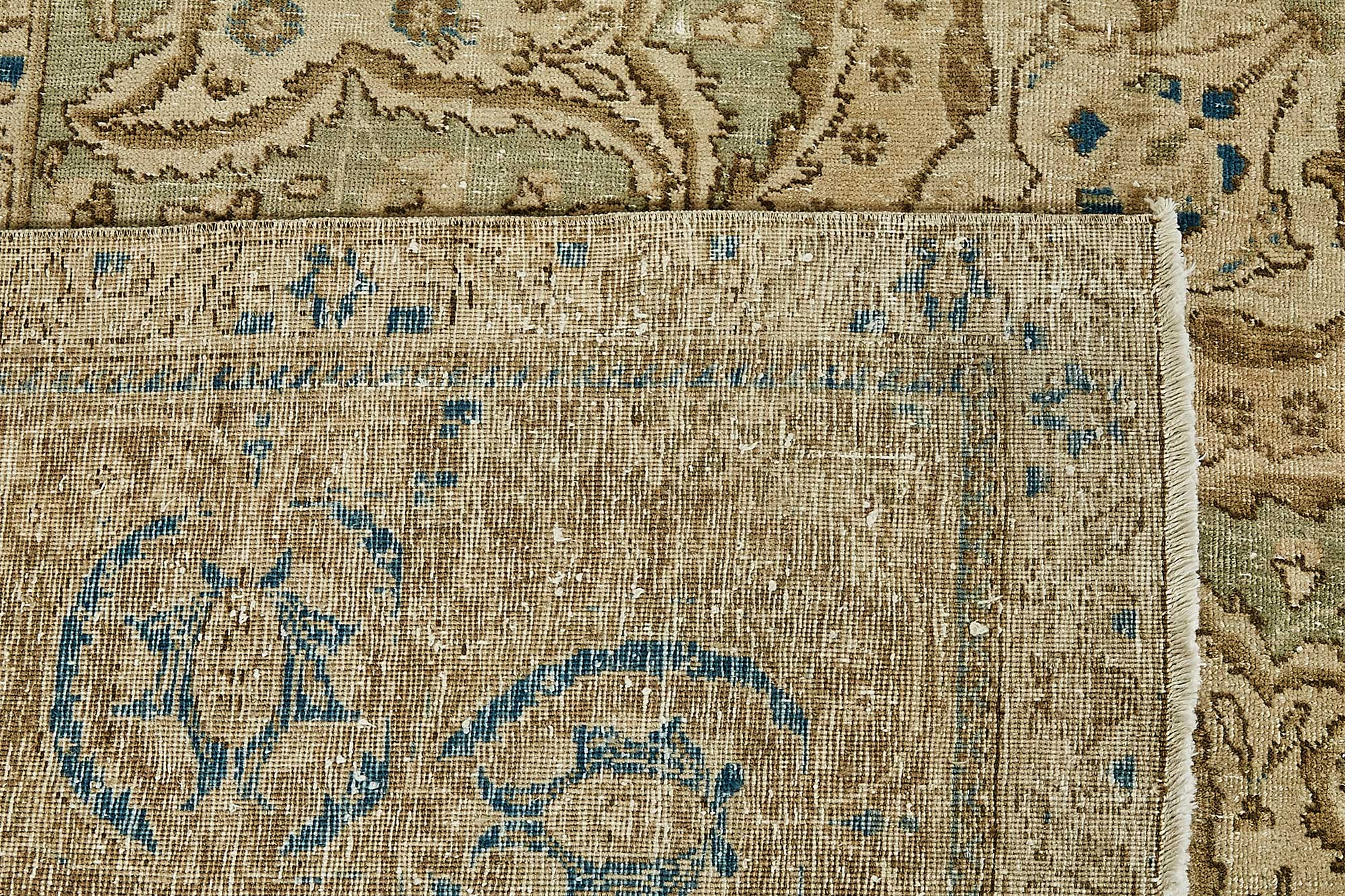 12x17 Beige Vintage Large Area Rug - 49729