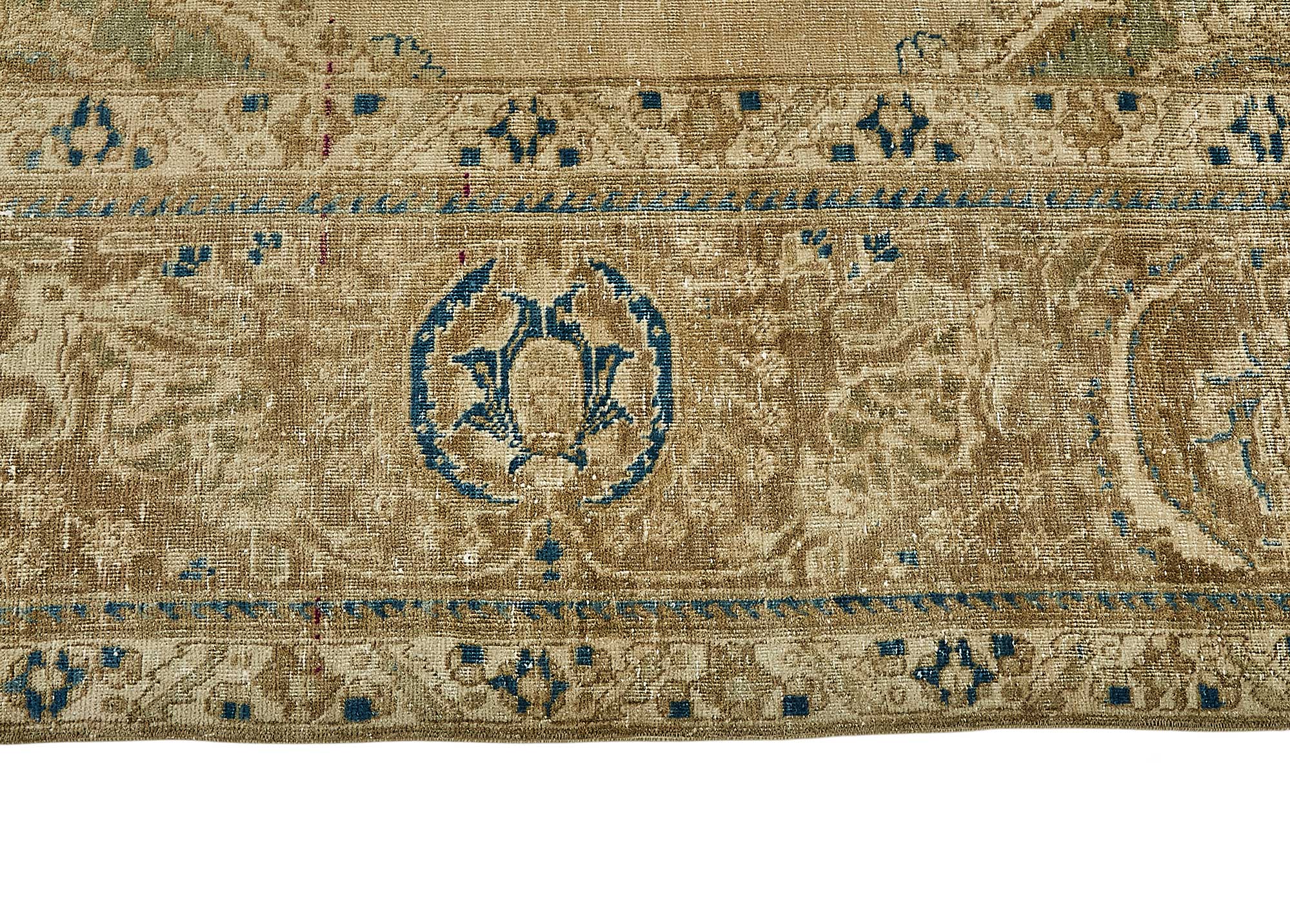 12x17 Beige Vintage Large Area Rug - 49729