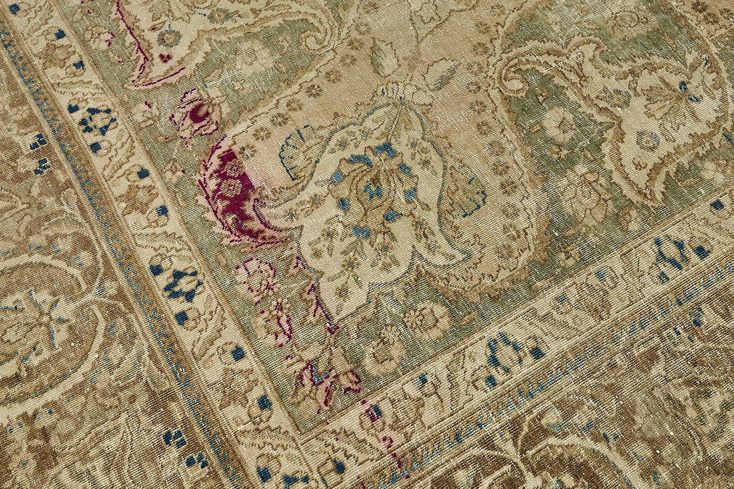 12x17 Beige Vintage Large Area Rug - 49729