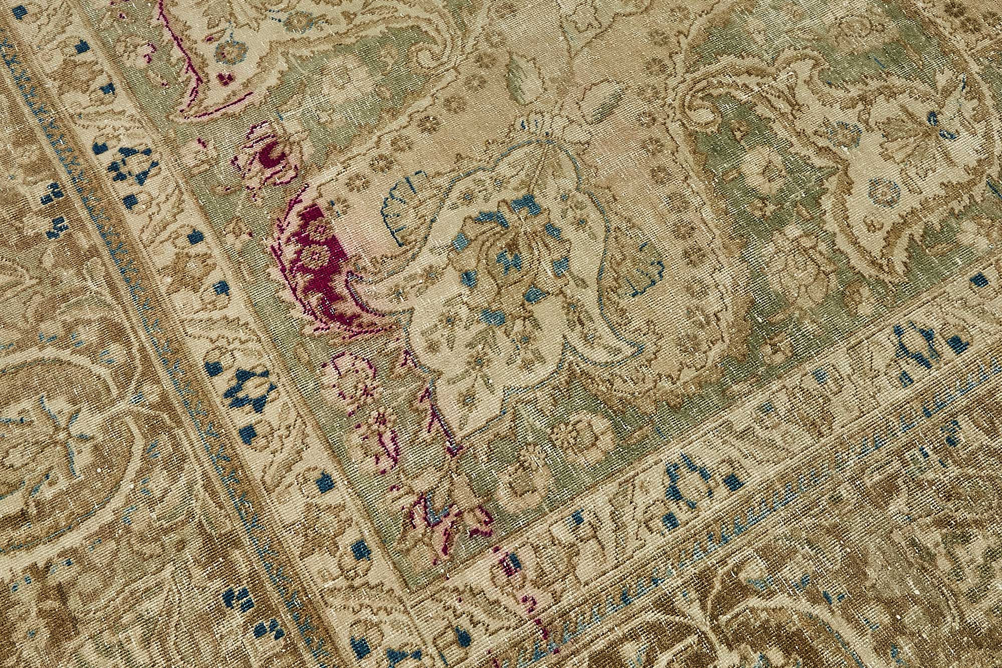 12x17 Beige Vintage Large Area Rug - 49729