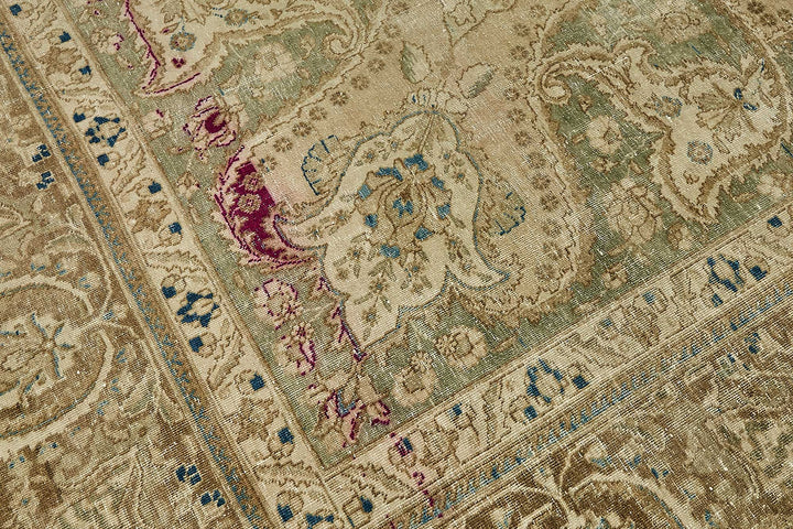 12x17 Beige Vintage Large Area Rug - 49729