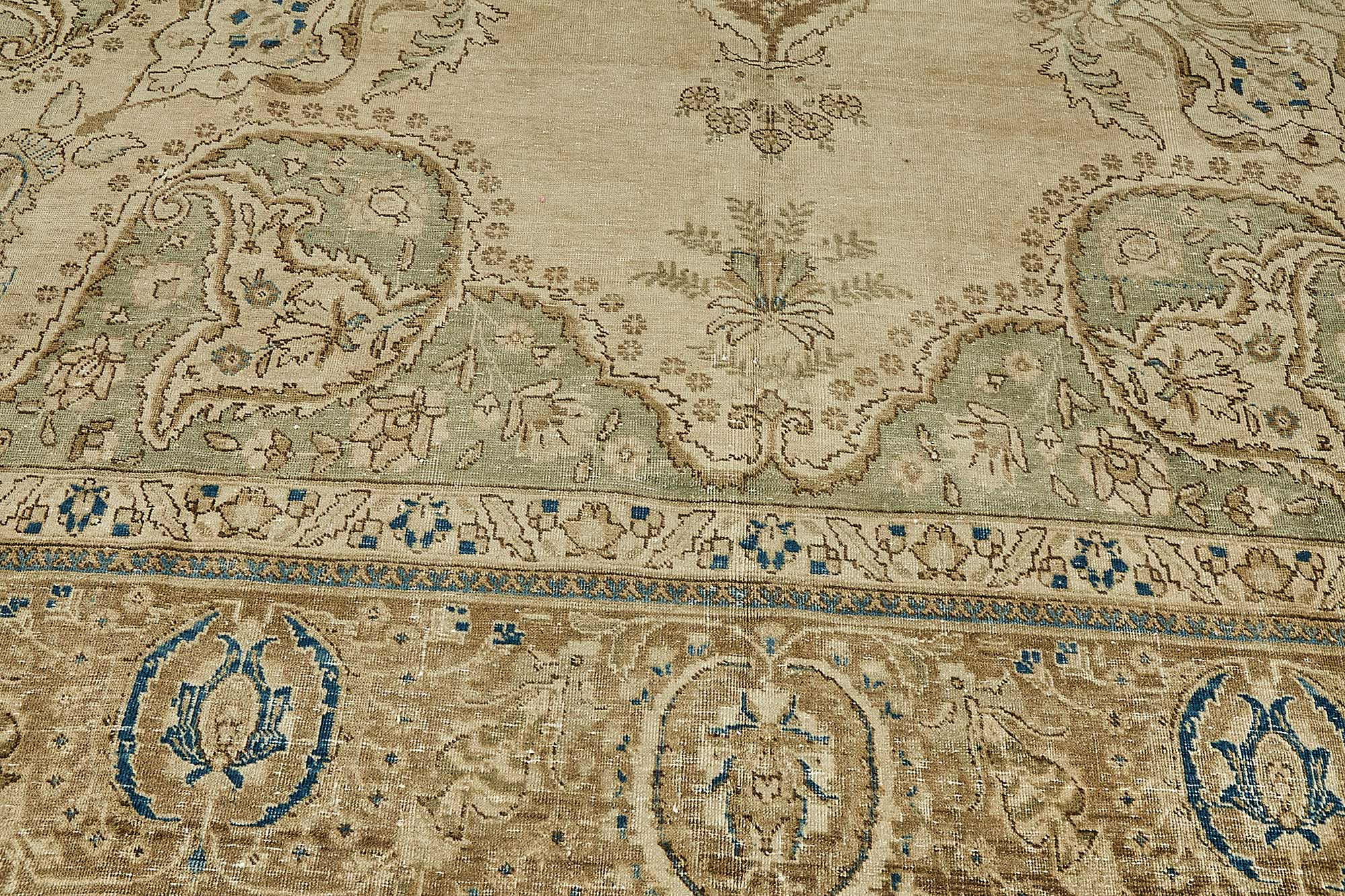 12x17 Beige Vintage Large Area Rug - 49729