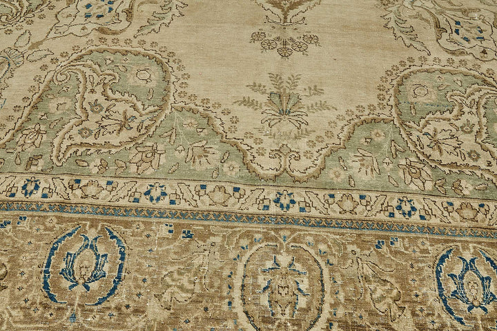 12x17 Beige Vintage Large Area Rug - 49729