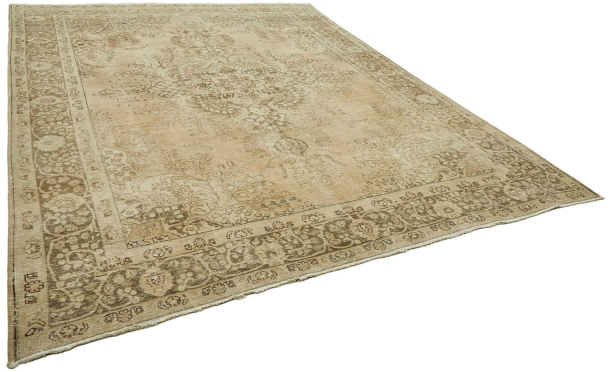 10x13 Beige Vintage Large Area Rug - 49730