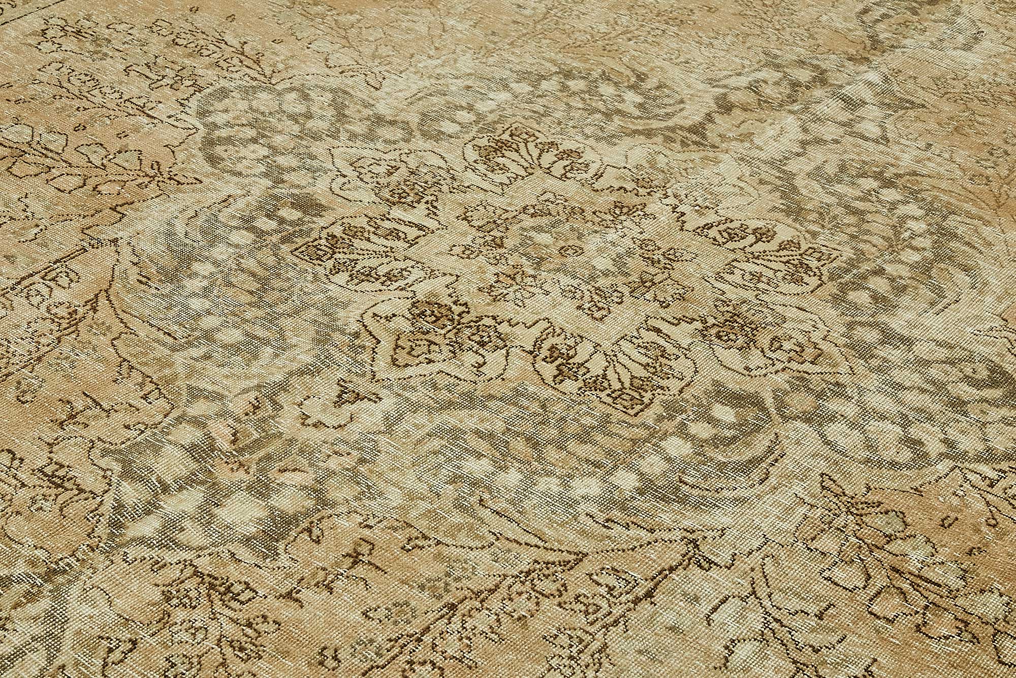 10x13 Beige Vintage Large Area Rug - 49730