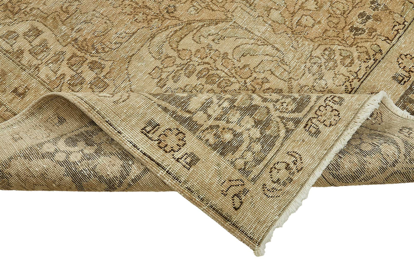 10x13 Beige Vintage Large Area Rug - 49730