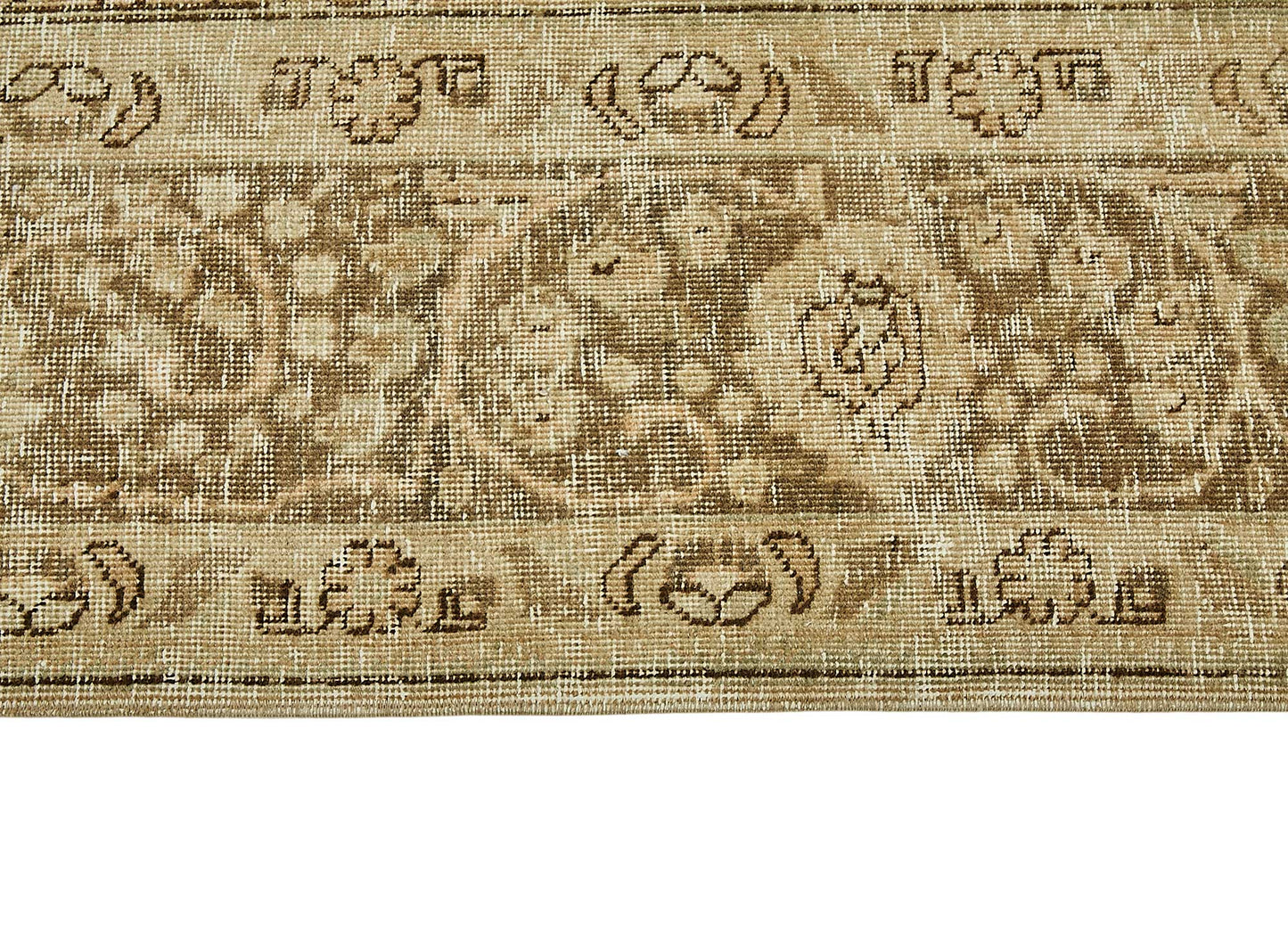 10x13 Beige Vintage Large Area Rug - 49730