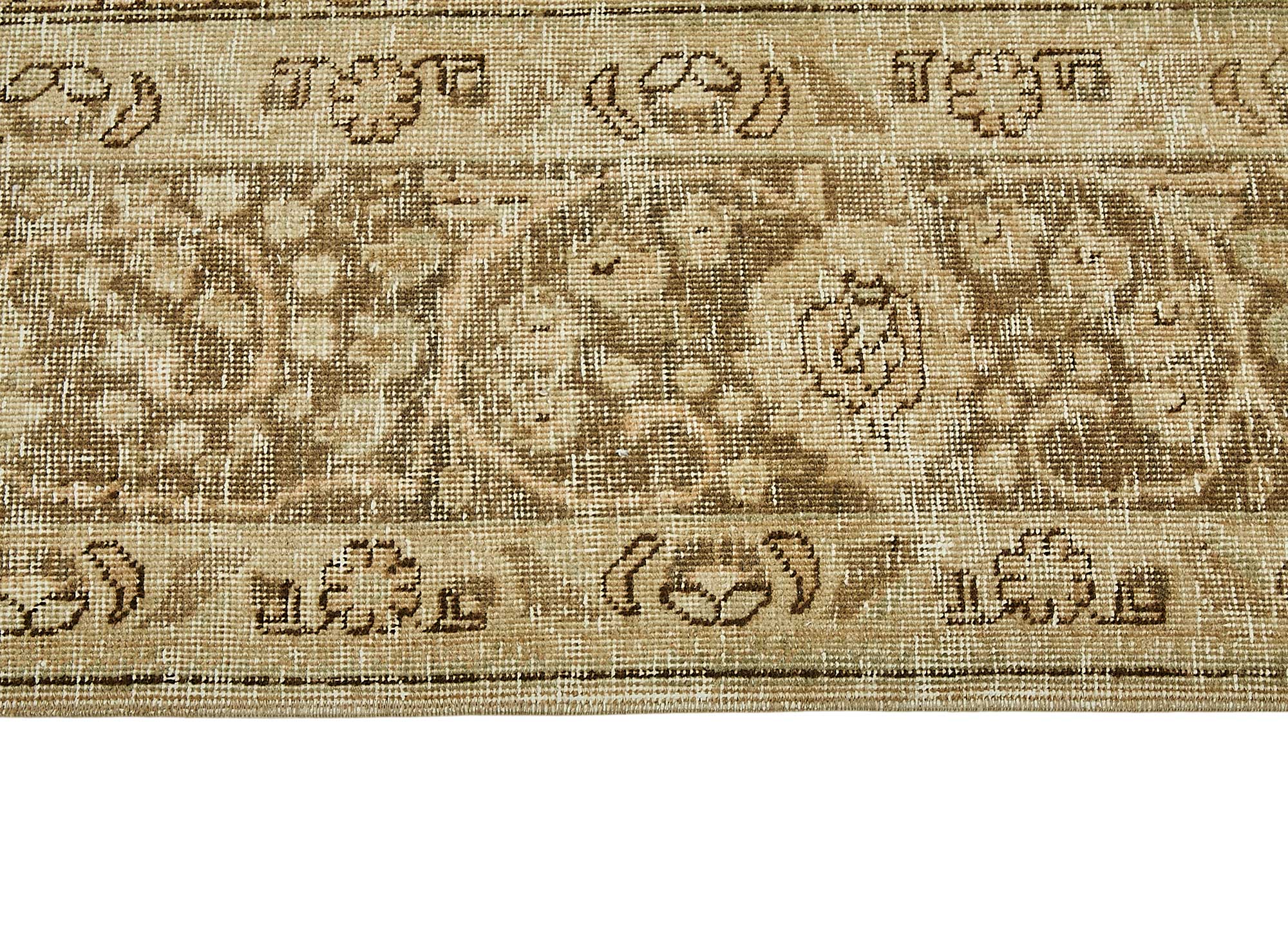 10x13 Beige Vintage Large Area Rug - 49730