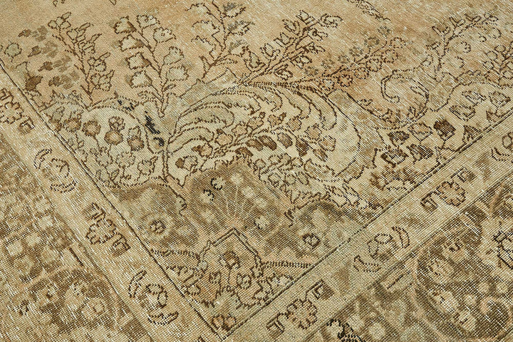 10x13 Beige Vintage Large Area Rug - 49730