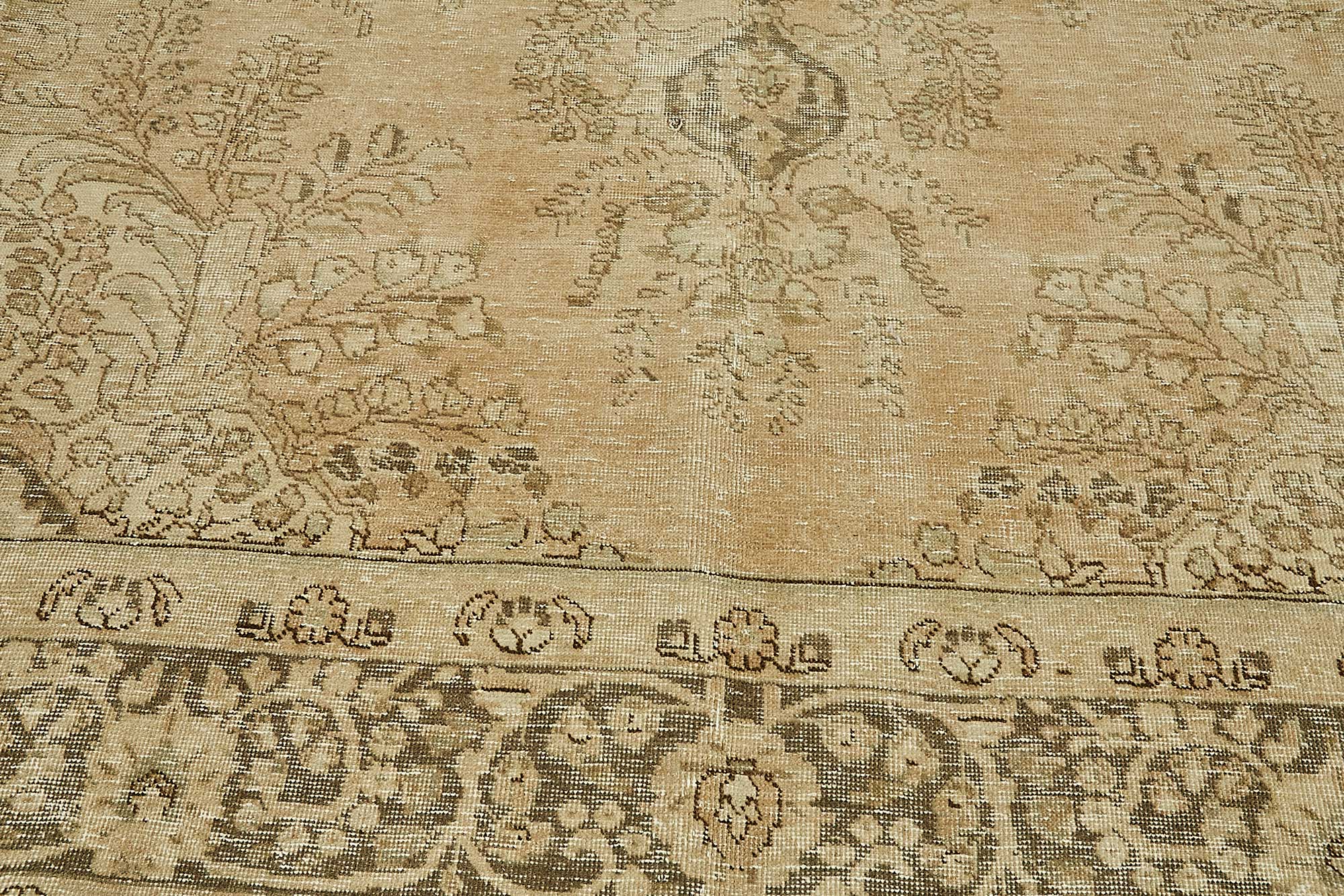 10x13 Beige Vintage Large Area Rug - 49730