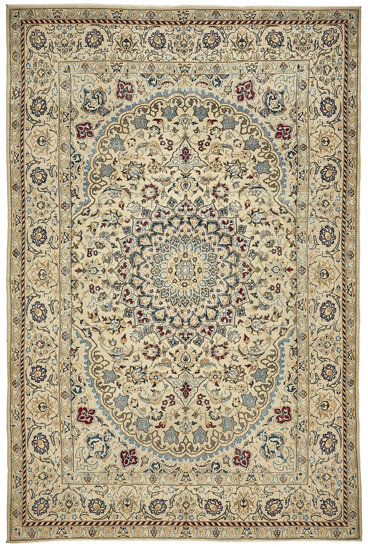 7x10 Beige Vintage Large Area Rug - 49731