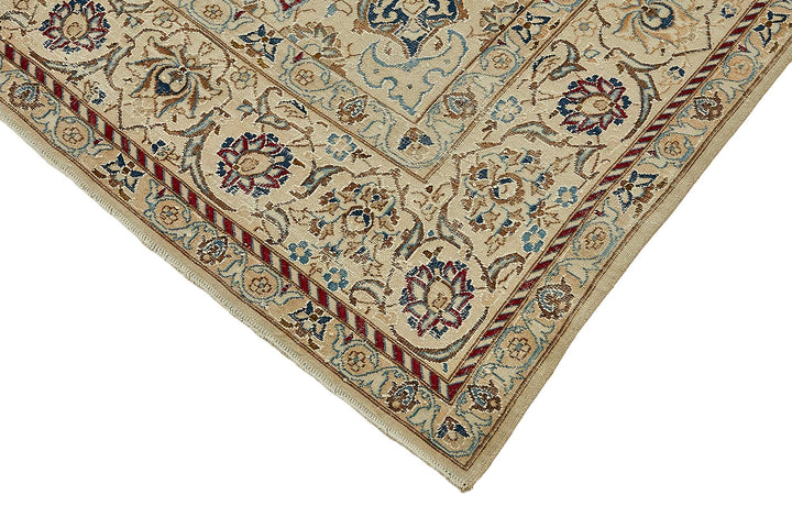 7x10 Beige Vintage Large Area Rug - 49731