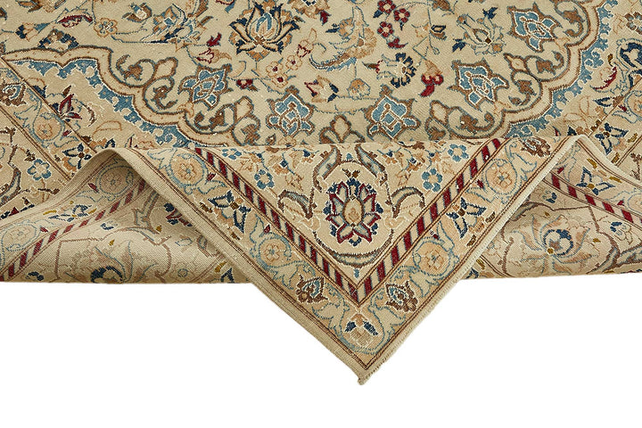 7x10 Beige Vintage Large Area Rug - 49731