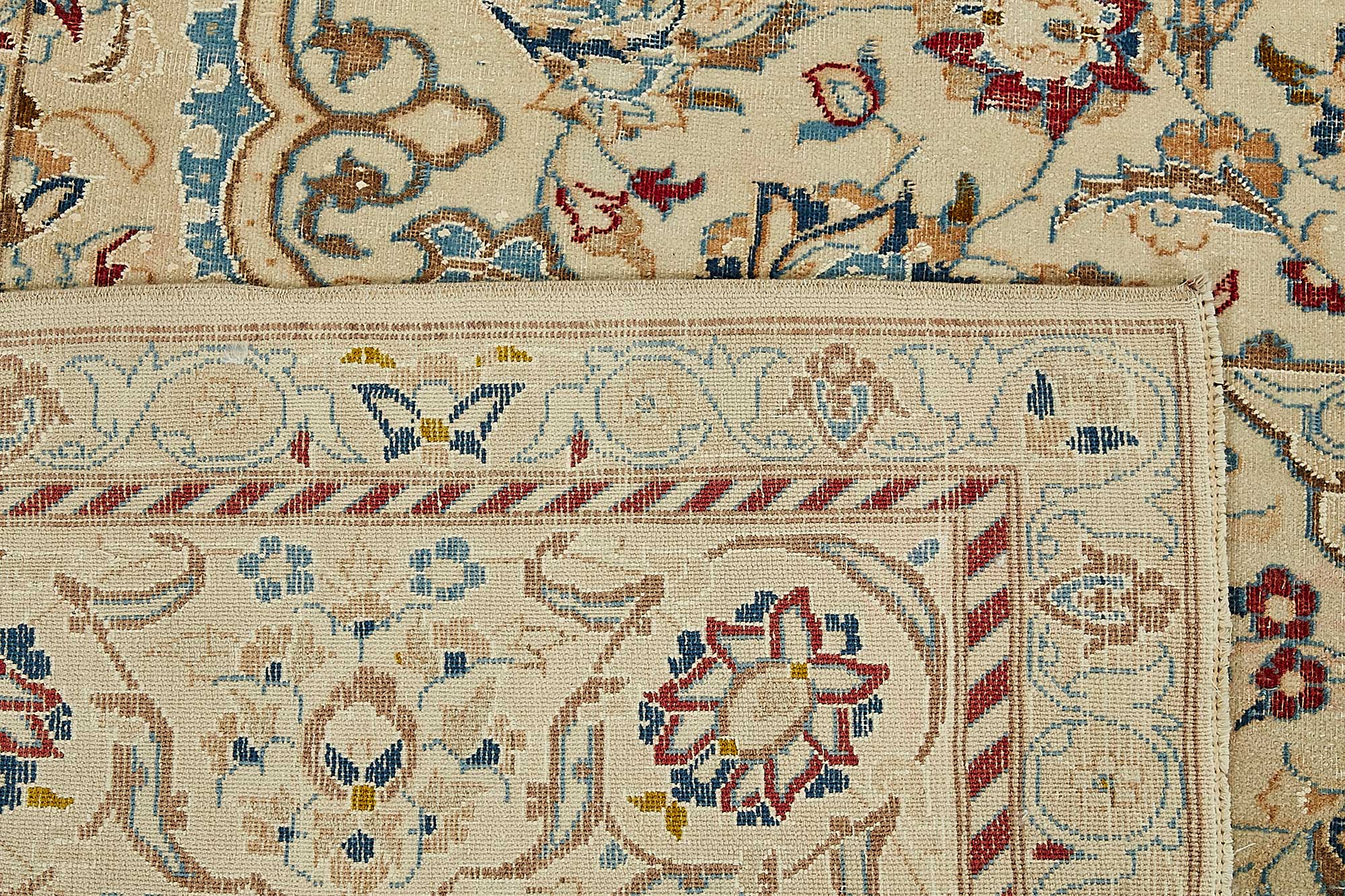 7x10 Beige Vintage Large Area Rug - 49731
