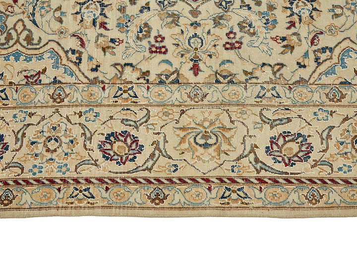 7x10 Beige Vintage Large Area Rug - 49731