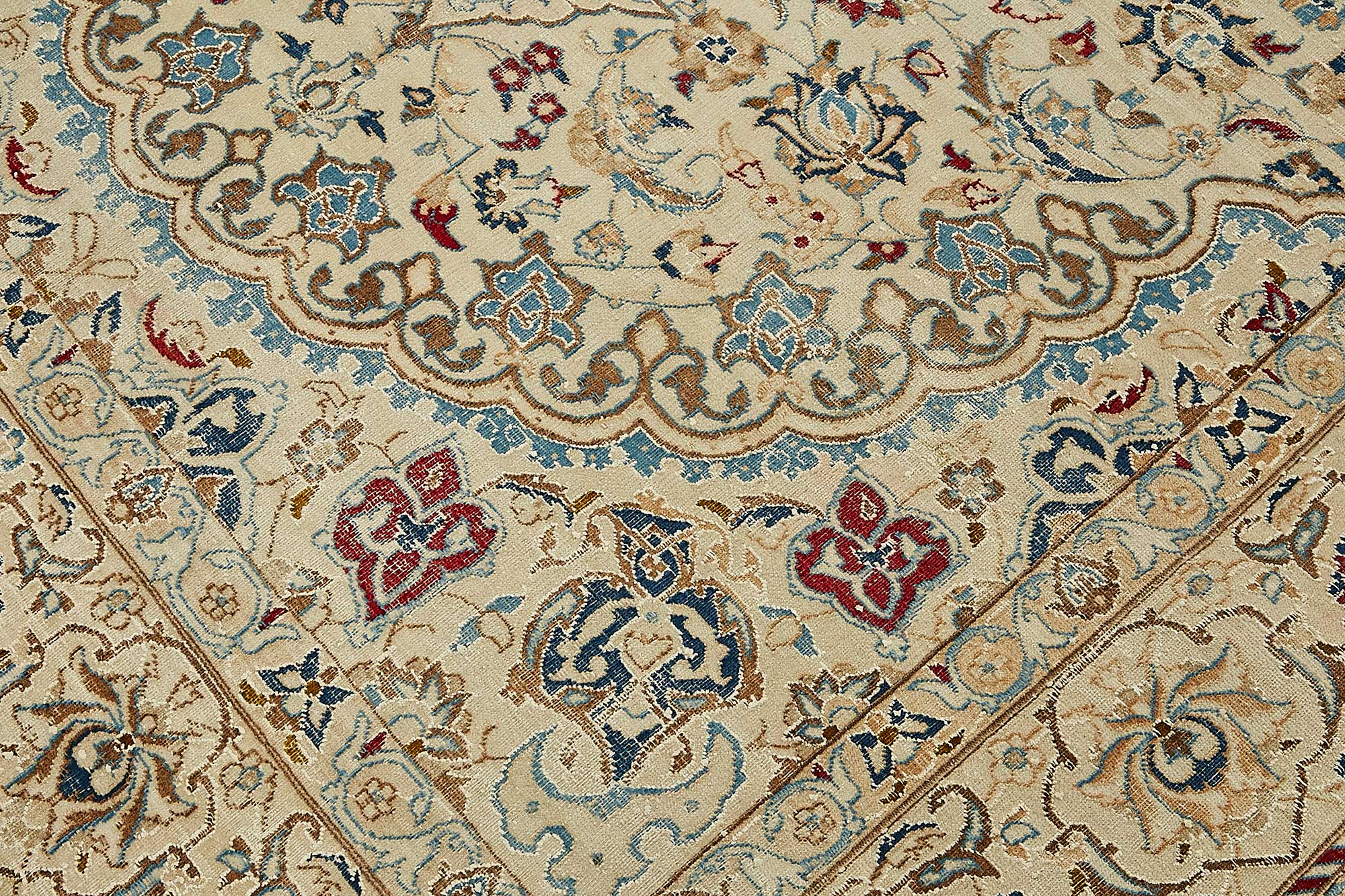 7x10 Beige Vintage Large Area Rug - 49731