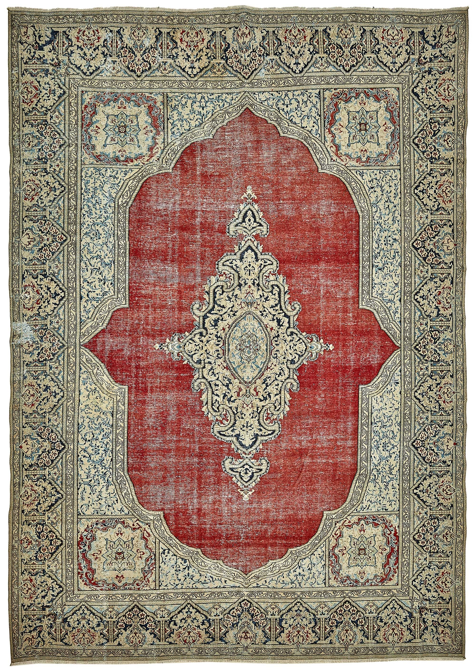 8x12 Beige Vintage Large Area Rug - 49733
