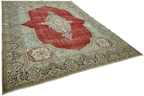 8x12 Beige Vintage Large Area Rug - 49733