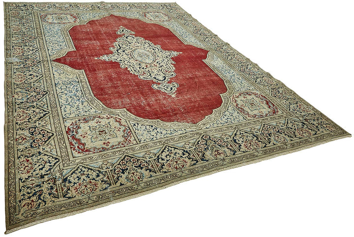 8x12 Beige Vintage Large Area Rug - 49733