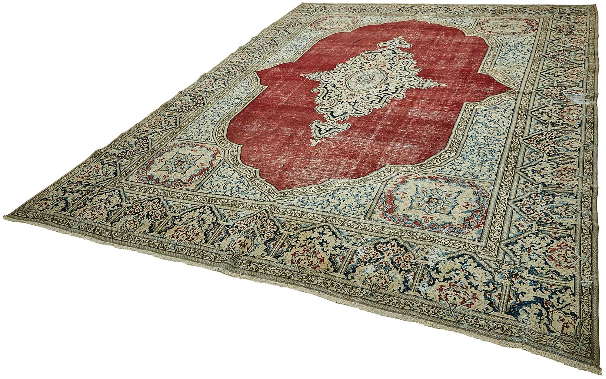 8x12 Beige Vintage Large Area Rug - 49733