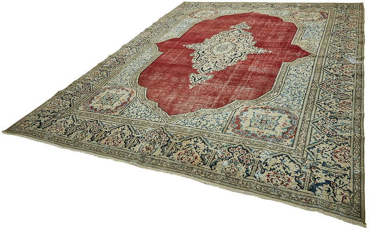 8x12 Beige Vintage Large Area Rug - 49733