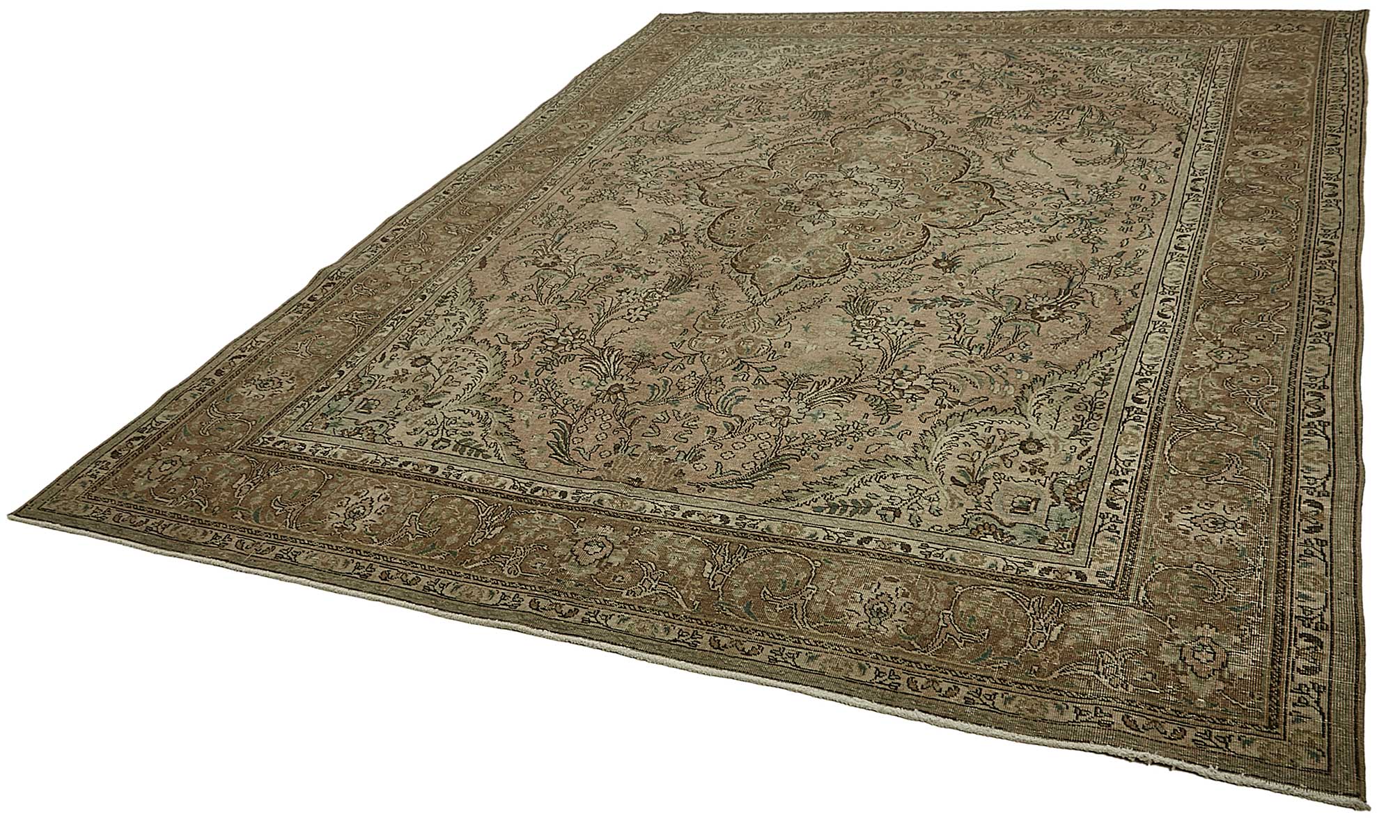 8x12 Brown Vintage Large Area Rug - 49734
