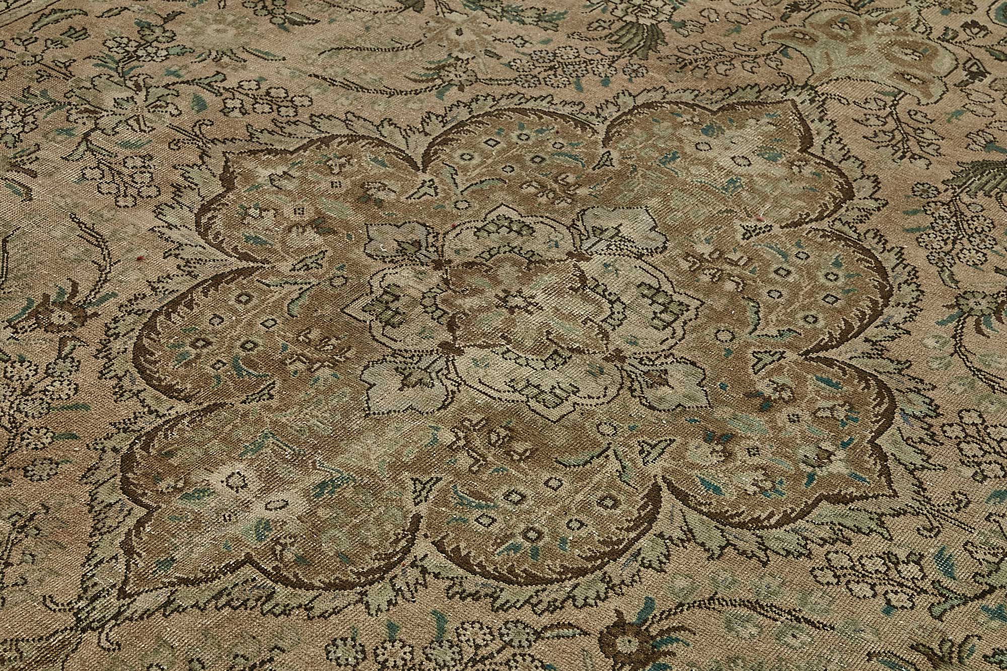 8x12 Brown Vintage Large Area Rug - 49734
