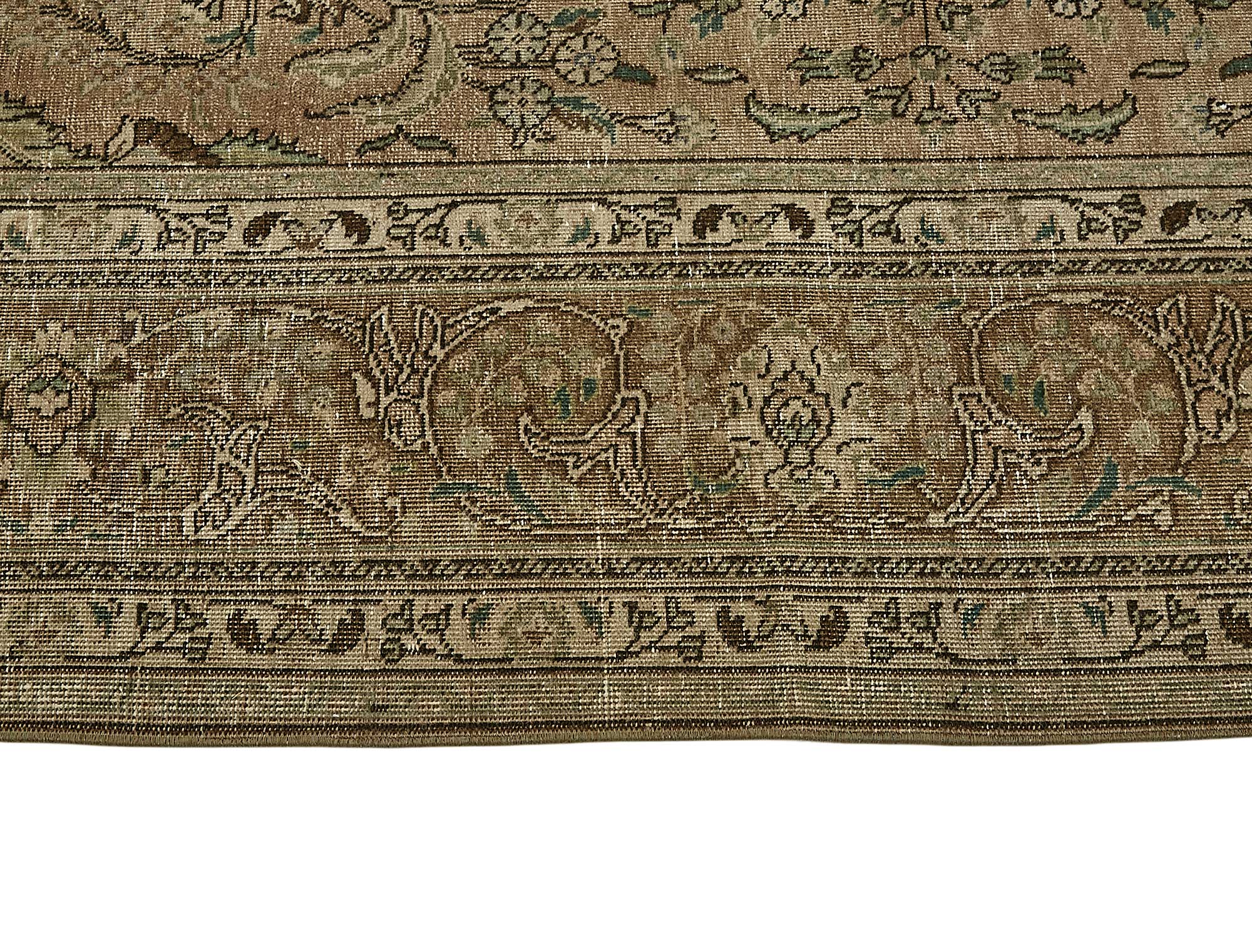 8x12 Brown Vintage Large Area Rug - 49734