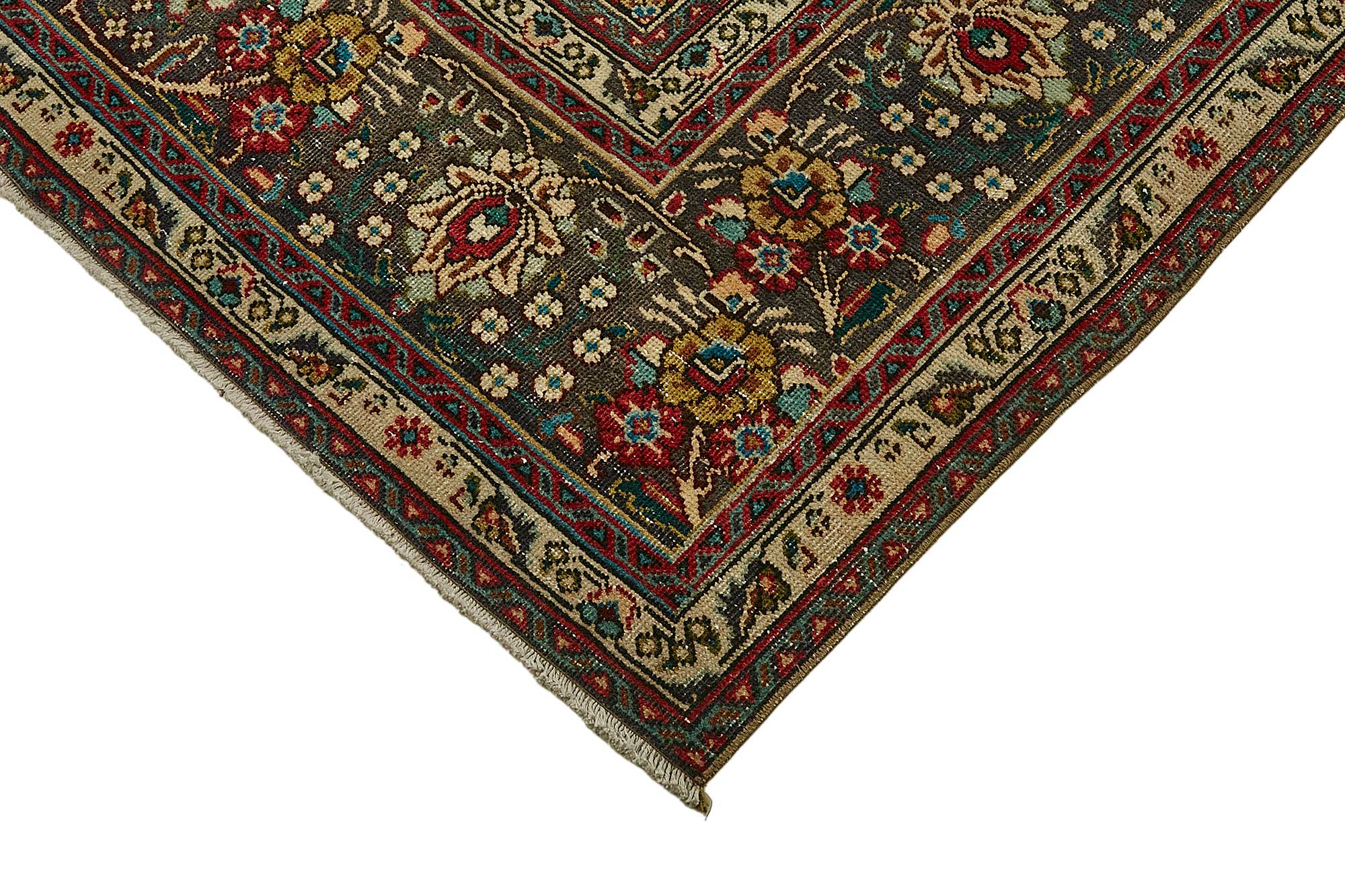 8x11 Beige Vintage Large Area Rug - 49735
