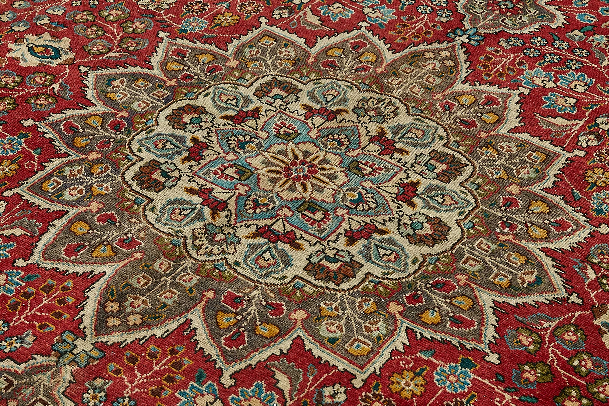 8x11 Beige Vintage Large Area Rug - 49735