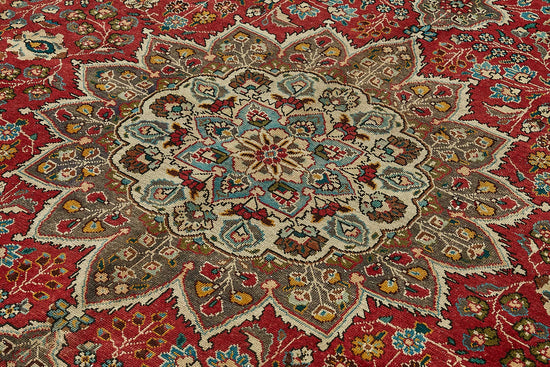 8x11 Beige Vintage Large Area Rug - 49735