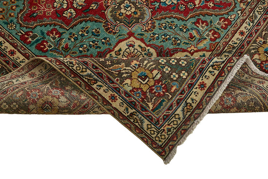 8x11 Beige Vintage Large Area Rug - 49735