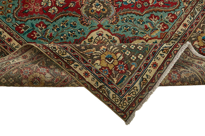 8x11 Beige Vintage Large Area Rug - 49735