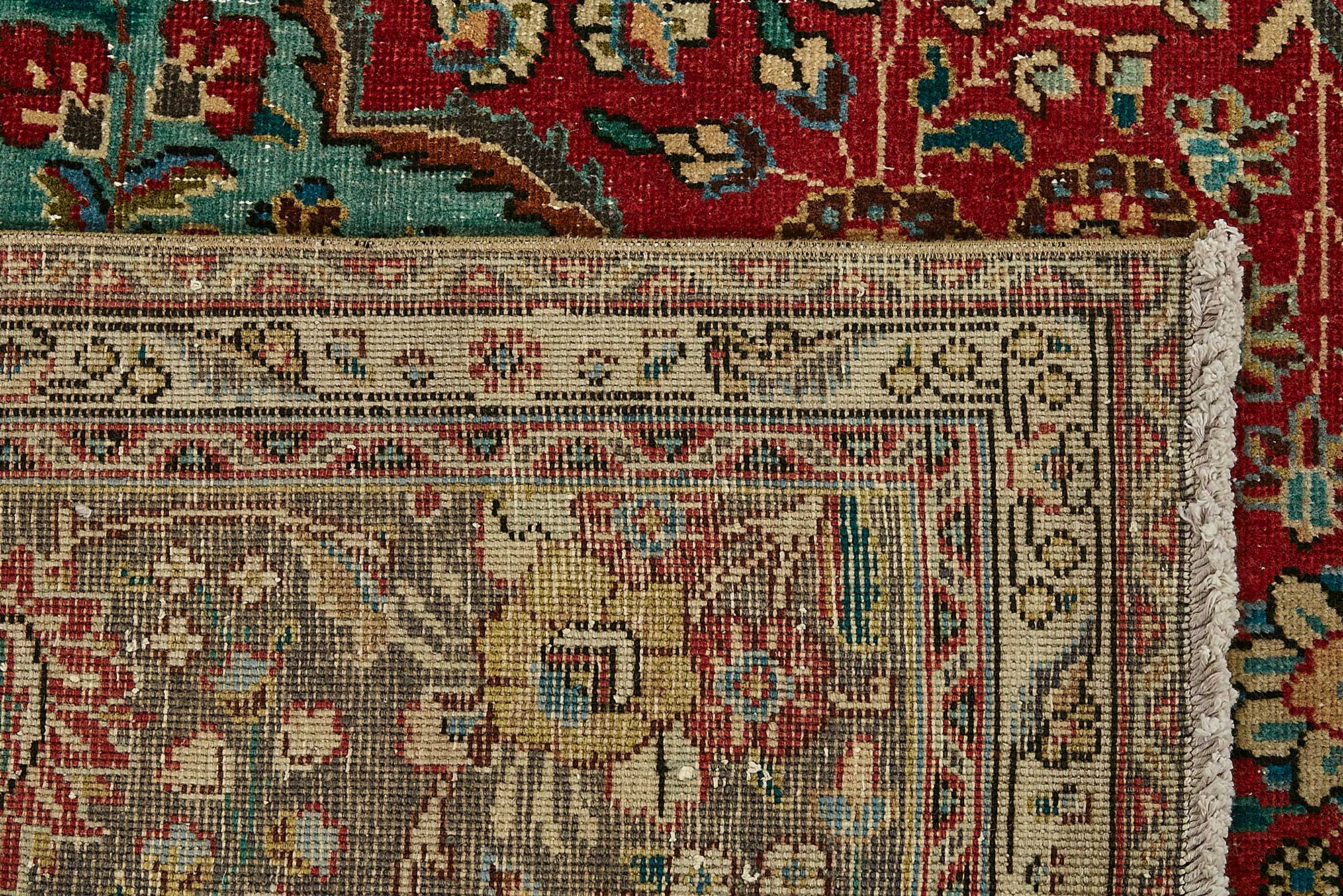 8x11 Beige Vintage Large Area Rug - 49735