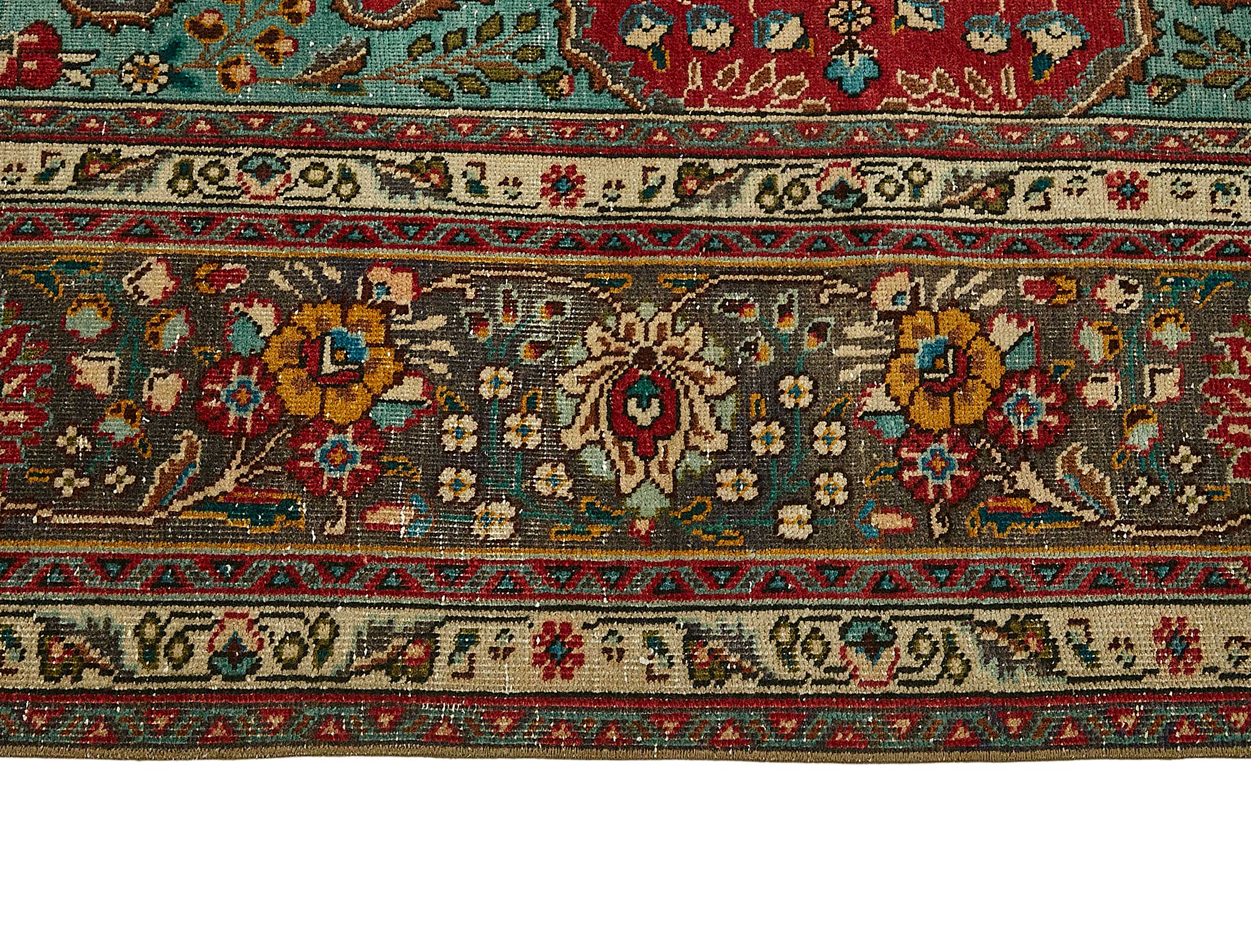 8x11 Beige Vintage Large Area Rug - 49735