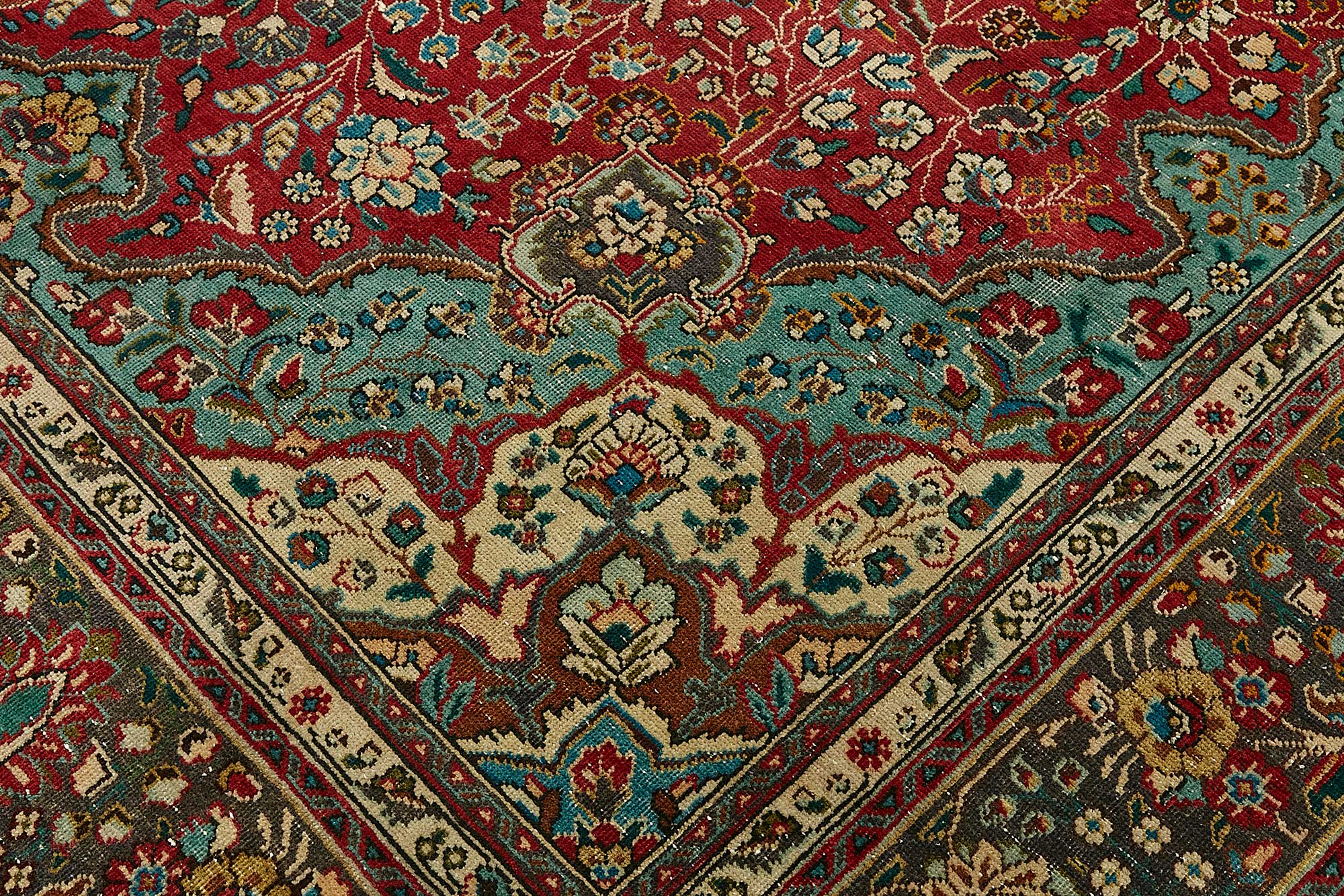 8x11 Beige Vintage Large Area Rug - 49735