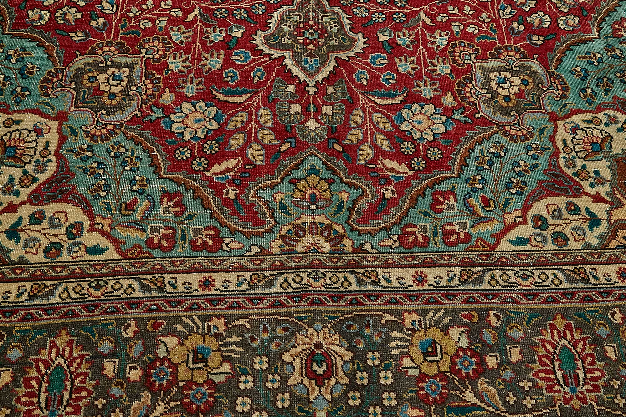 8x11 Beige Vintage Large Area Rug - 49735