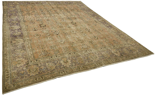 10x12 Beige Vintage Large Area Rug - 49736