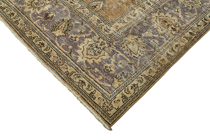 10x12 Beige Vintage Large Area Rug - 49736