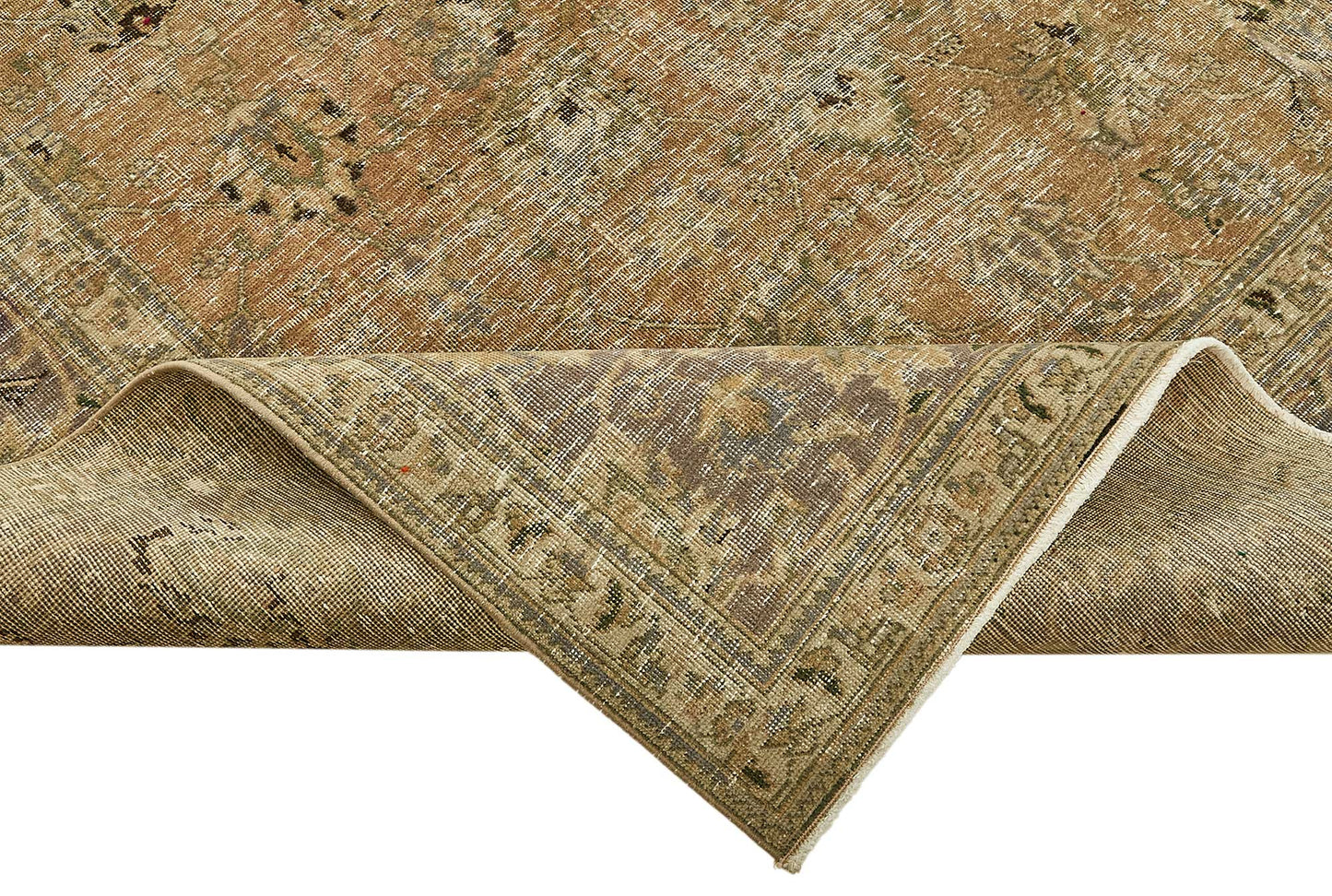 10x12 Beige Vintage Large Area Rug - 49736