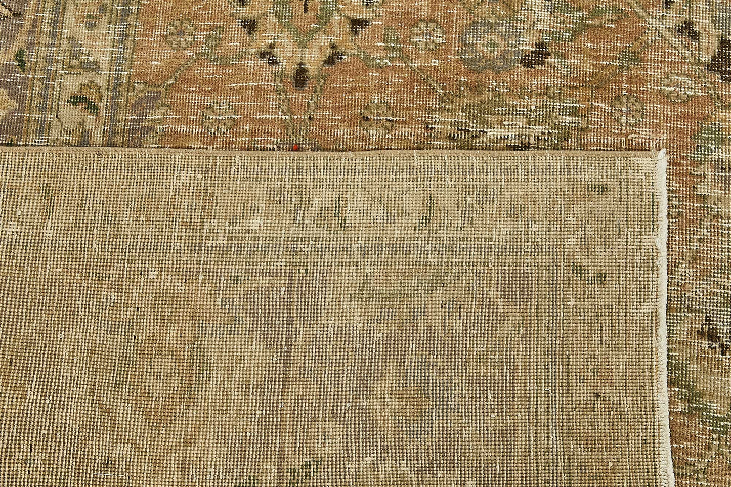 10x12 Beige Vintage Large Area Rug - 49736