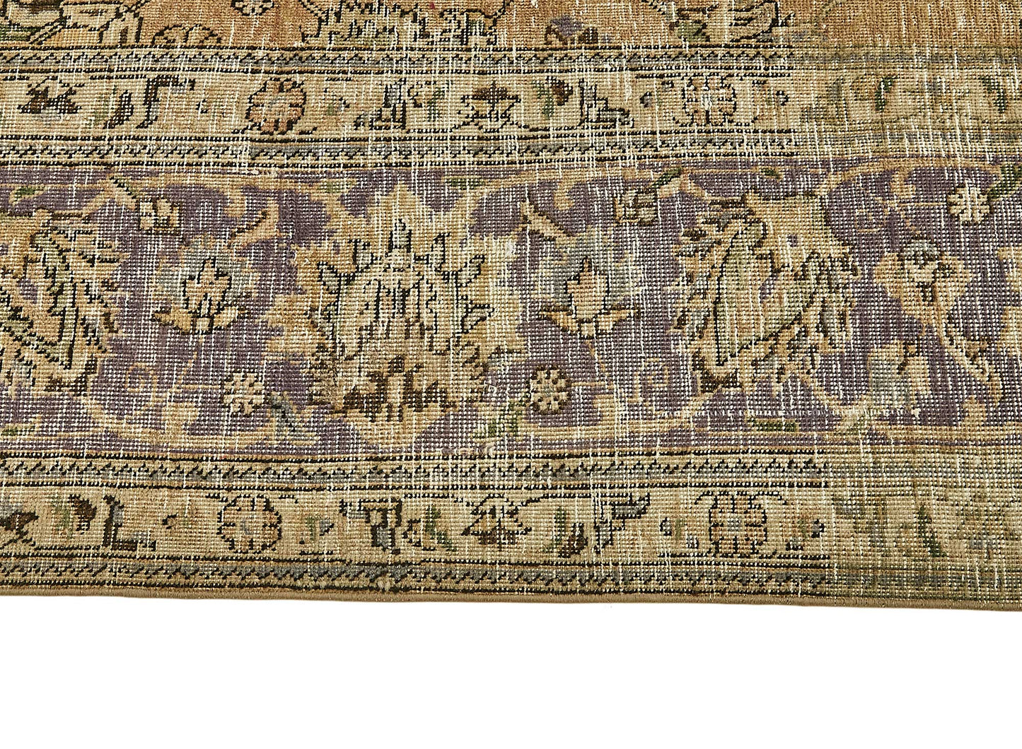 10x12 Beige Vintage Large Area Rug - 49736