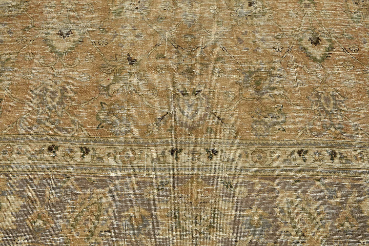 10x12 Beige Vintage Large Area Rug - 49736