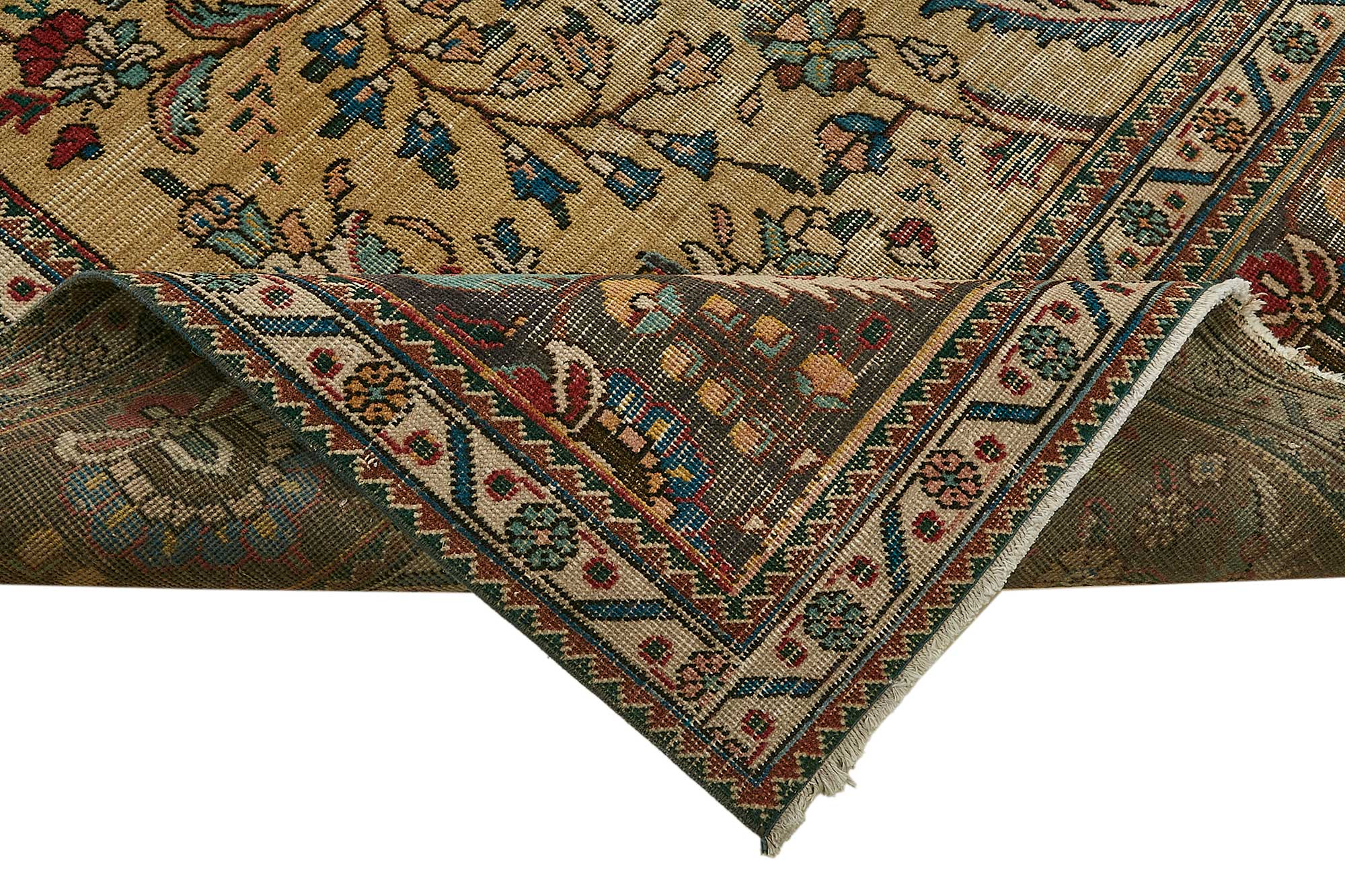 10x13 Beige Vintage Large Area Rug - 49737